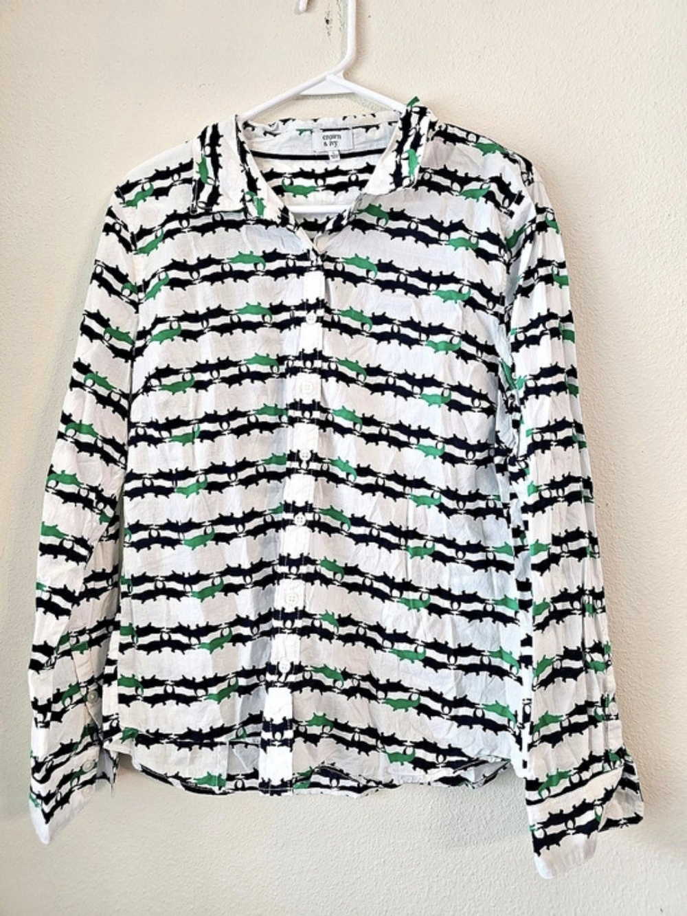 Crown & Ivy Abstract Print Button Down Shirt